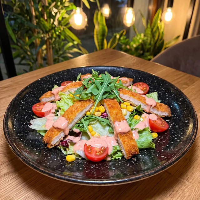 Ensalada de pollo crunchy