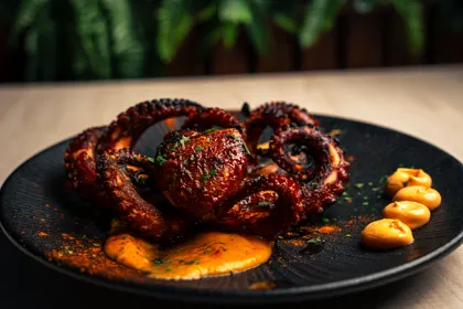 Pulpo entero a la brasa