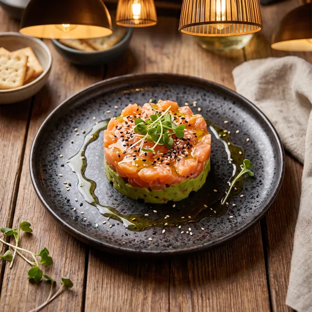 Tartar de salmón